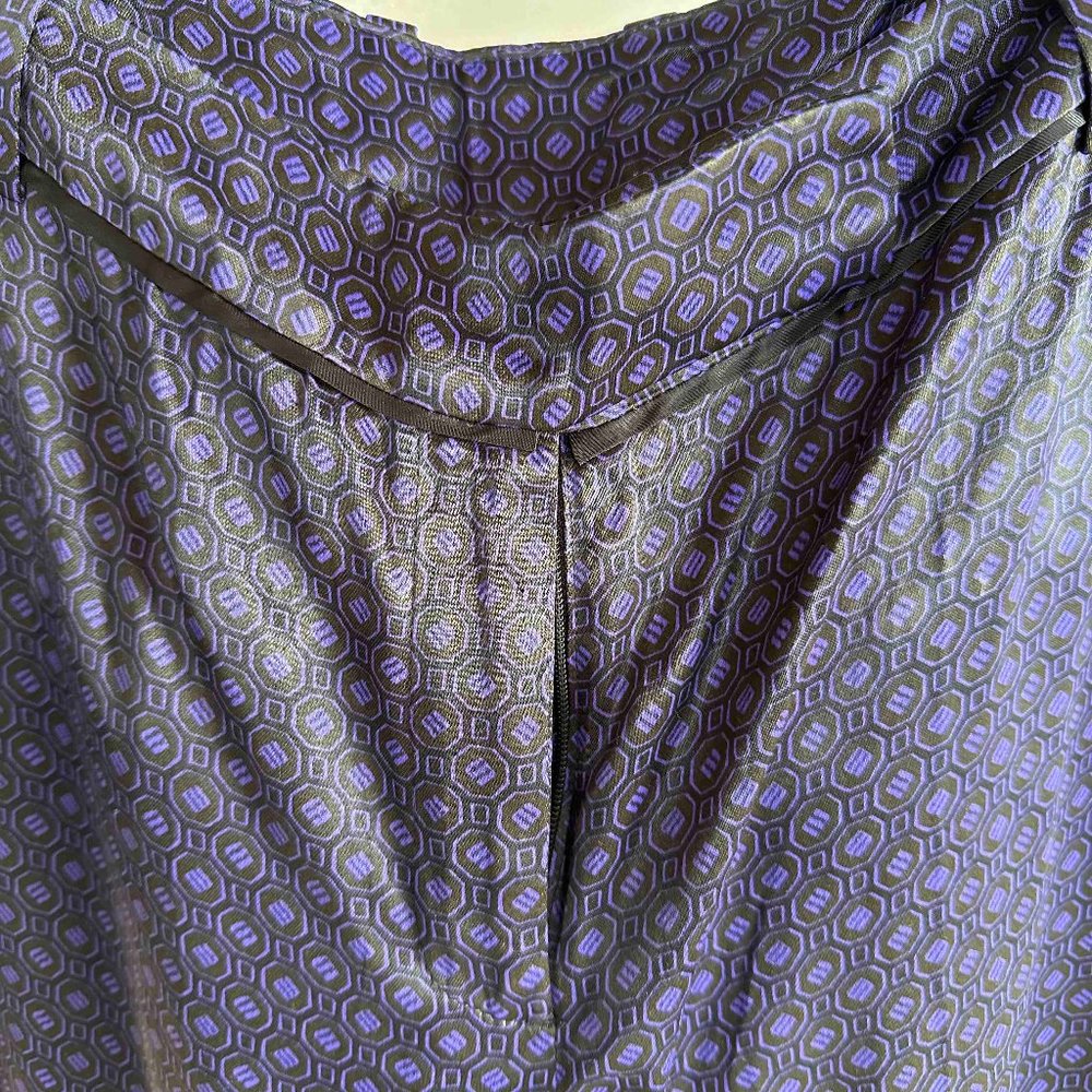 Massimo Dutti Purple Pants with Black Tuxedo Trim